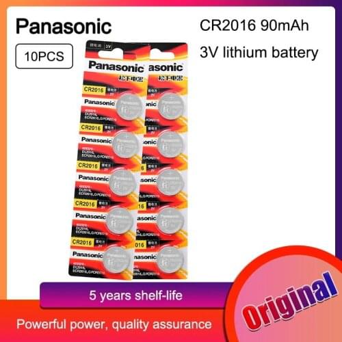 10pcs original brand for PANASONIC cr2016 BR2016 DL2016 LM2016 KCR2016 ECR2016 3v button cell coin lithium batteries for watch