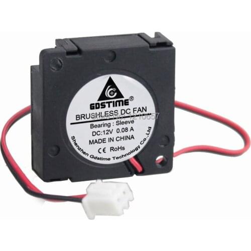 100 PCS lot DC 12V 30x30x10mm Brushless Cooling Ventilation Exhaust Blower Fan 30mm x 10mm 3010 Sleeve Bearing 2Pin