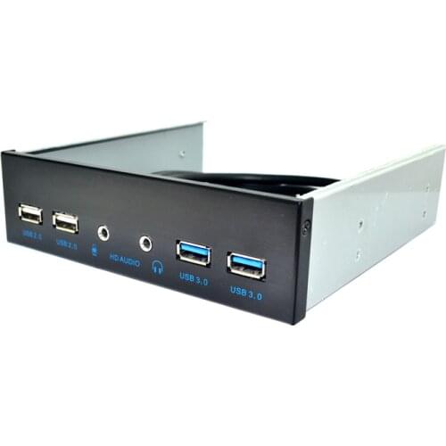 19PIN to USB3.0+9-pin USB2.0 optical drive bit with audio panel 4-port USB real HD-AUDIO