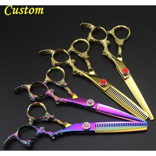 6" Dragon professional hair scissors high quality hairdressing tesouras de cabelereiro profissional para corte de cabelo