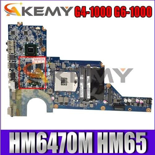 650199-001 636375-001 For HP Pavillion G4-1000 G6-1000 G4 G6 HM6470M HM65 Laptop Motherboard DA0R13MB6E0 DAOR13MB6E1 Mainboard