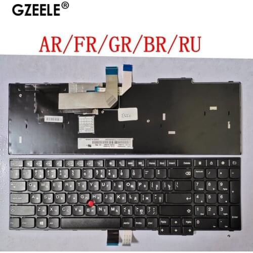 AR/FR/GR/BR/RU NEW Laptop Keyboard for Lenovo Thinkpad E550 E550C E555 E560 E565