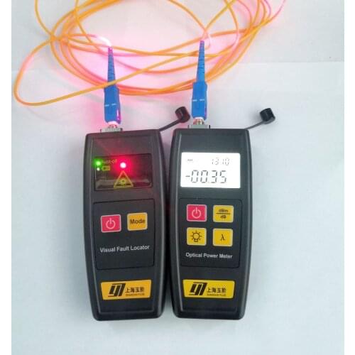Free Shipping 2 in 1 Fiber Optic Tester with Mini Optical Power Meter and Visual Fault Locator VFL 10mw 30mw 50mw