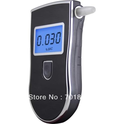 Free Shipping! Prefessional Police Digital Breath Alcohol Tester Breathalyzer Dropshipping