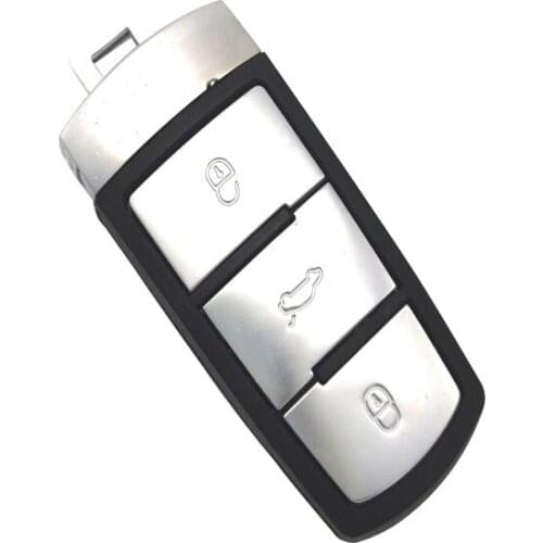 3 Buttons Spare Case Smart Insert Blank Key Shell For VW Passat B6 CC Magotan