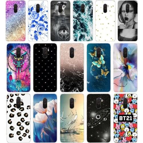 O For Xiaomi Pocophone F1 Case Xiaomi Poco F1 Case Silicone Soft TPU Phone Case For Xiaomi Pocophone F1 Global F 1 Case Cover