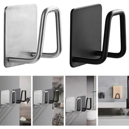 Sponges Drain Drying Rack Holder Self Adhesive Sink Caddy Kitchen Stainless Steel Storage Holder Accessories Organizer Gadgets