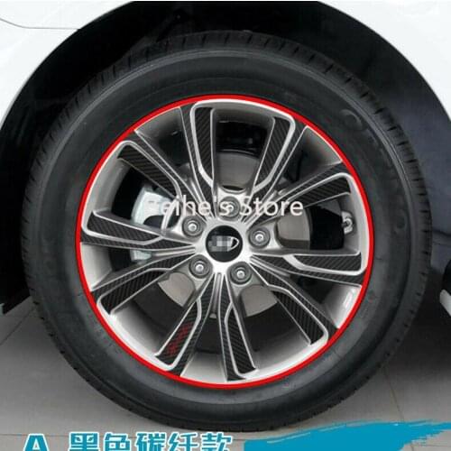 For Hyundai Sonata Carbon Fiber Car Wheels Mask Decals Stickers Sports Grade A