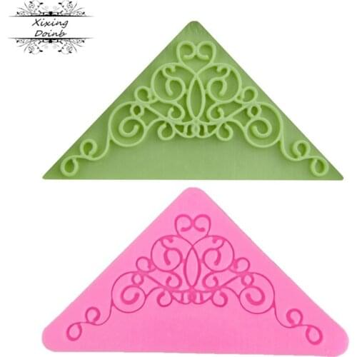 DIY leaf flower rattan shape kitchen cake lace silica gel mold chocolate fudge lace rattan cake decoration mold