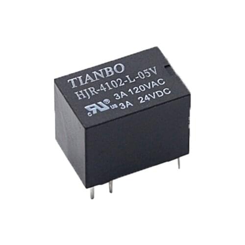 HOT NEW 5V Power relay HJR-4102-L-5V HJR 4102 L 5V HJR4102L5V 3A 6PIN