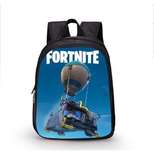 13Inch Canvas Backpack Fortnites Game Knapsack Men Women Unisex Rucksack Student Bookbag Multicolor Letter Printed Schoolbag