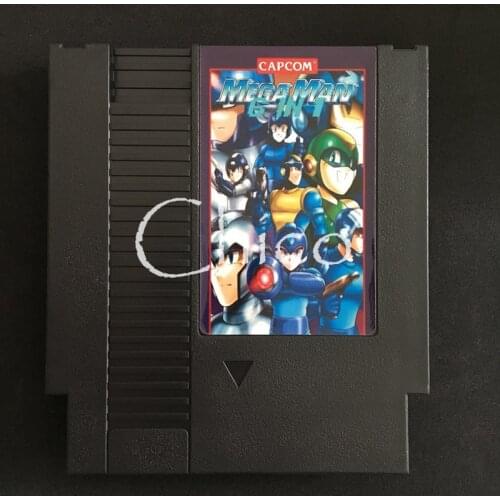 Mega man 6 In 1 Megaman 1 2 3 4 5 6 72 Pins Game Card For 8 Bit Game Player