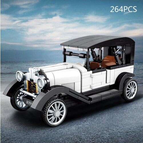 Technical SCALE 1919 classic Vintage car Citroen Type A building block vehicel assemble bricks toys collection for boys gift