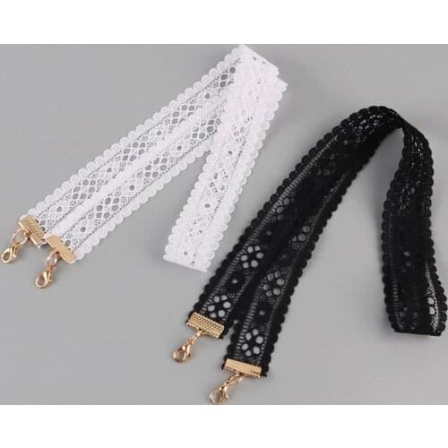 White Black Lace Choker Necklace Velvet strip Woman Collar Party Jewelry Neck Accessories Chokers Handcrafted Chain Necklace