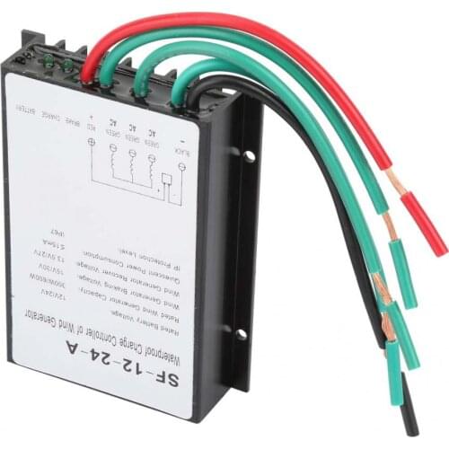 Wind Charge Controller 12V/24V 300W/600W Waterproof Wind Turbine Generator Charge Controller Regulator
