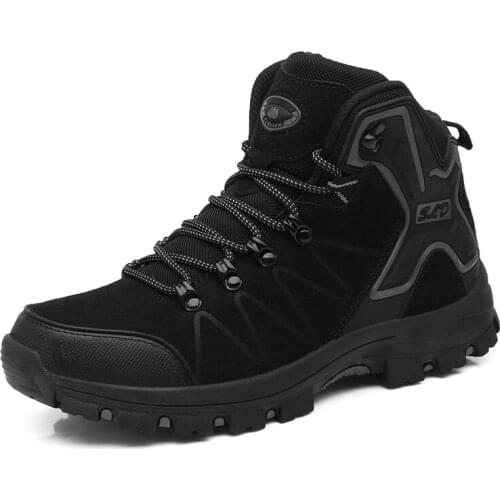 Outdoor Men Women Hiking Shoes High Top Walking Mountain Climbing Treking Shoes Anti-skid Trail Hunting Boots Men Sneakers