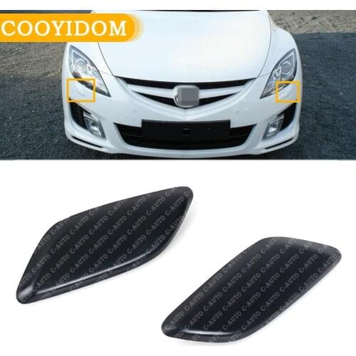 Car Front Bumper headlight washer spray nozzle cover headlamp washer jet cap For Mazda 6 Mazda6 GH 2008-2012 GV7D518G1 GV7D518H1