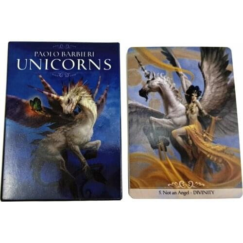 2021 Hot Sell Barbieri Unicorns Oracle Cards 34Cards Tarot Cards For Divination Personal Use Full English Version Tarot