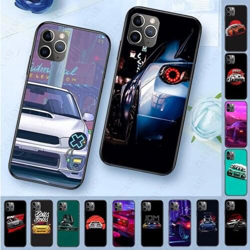 Transparent soft Shell Phone Case For iphone 11 11pro max 5s SE 2020 6splus 7 8plus x xs xr xsmax case Japan JDM Sports Car