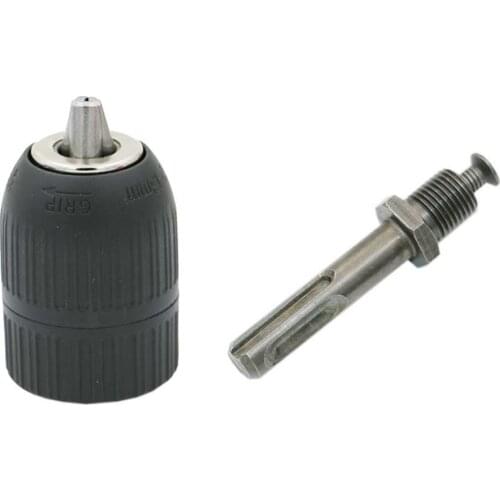 NEW 1/2 Inch 3 Jaw Electric Hammer Keyless Drill Chucks with SDS plus Adapter Arbor Self Tight Tool Accessories