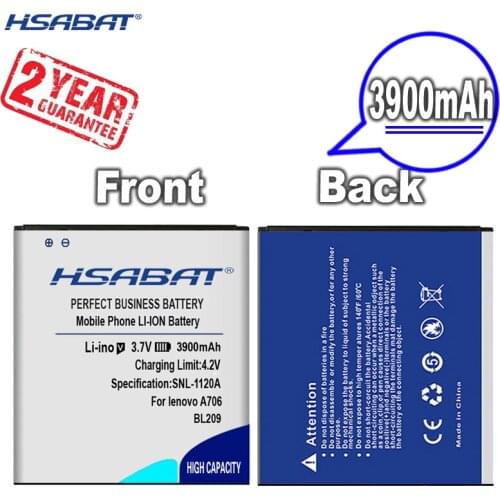 New Arrival [ HSABAT ] 3900mAh BL209 Replacement Battery for Lenovo BL209 A706 A760 A630E A820E A516 A378T A398T A788T