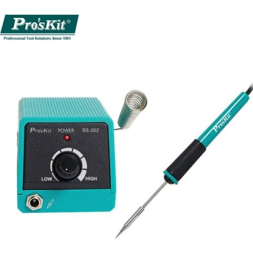 Proskit SS-202G professional Mini Soldering Station with slim soldering iron tips portable for soldering and desoldering