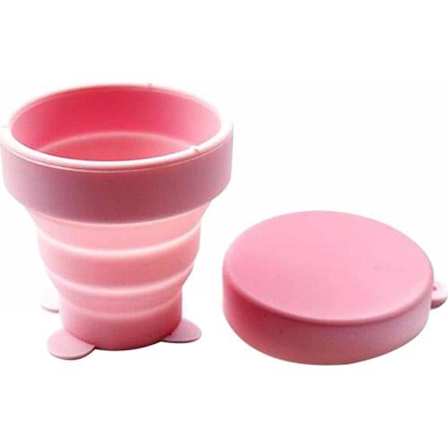 Portable Collapsible Silicone Cup Folding Reusable Pocket Wash Cup Travel Outdoor Picnic Cup Homeware Foldable Drinking Bottle