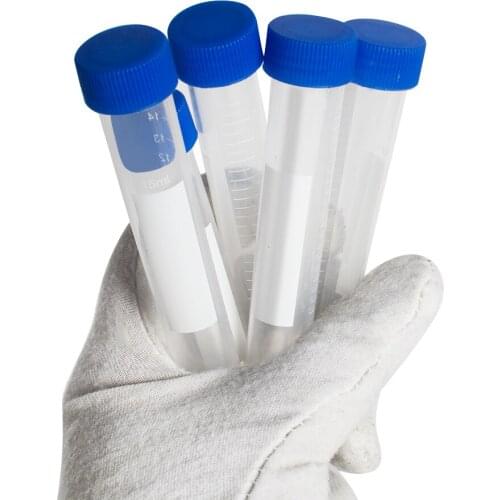15ML 100PCS/LOT Plastic Centrifuge Tube PP Microcentrifuge Centrifuge Tubes With Screw Cap Plastic Test Sample Tube