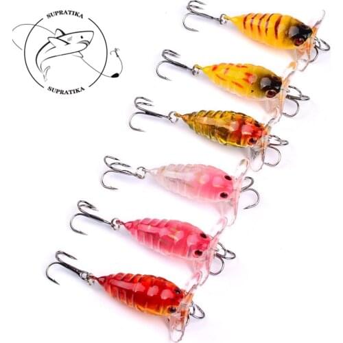 1PC 40mm/4.2g Cicada Bee plastic Hard Bait Fishing Lures Trolling Wobbler Lifelike Sea Fishing Topwater Floating Insect baits