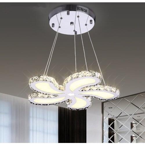 Simple modern LED crystal lamp flower ceiling lamps warm living room bedroom study lighting ceiling light ZA923147