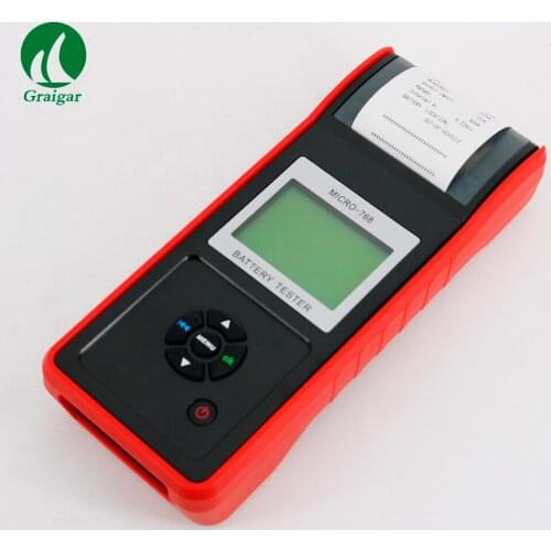 MICRO-768A Car Battery Tester with printer Auto Battery Tester with Polarity reverse connection protection