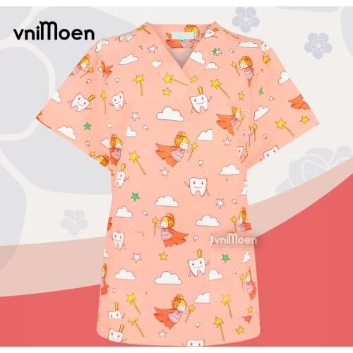 Dental Clinic Doctors Uniforms nurse Scrubs tops Hospital Staff Scrubs Nursing Uniform Unisex lab coat scrubs uniforms women