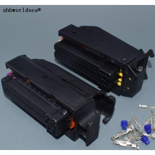 Worldgolden 1set 81 Way ECU Auto Plug For Hyundai Elantra 9-368290-1 368376-1 Auto Wiring Plug 1J0906385C 1J0 906 385C