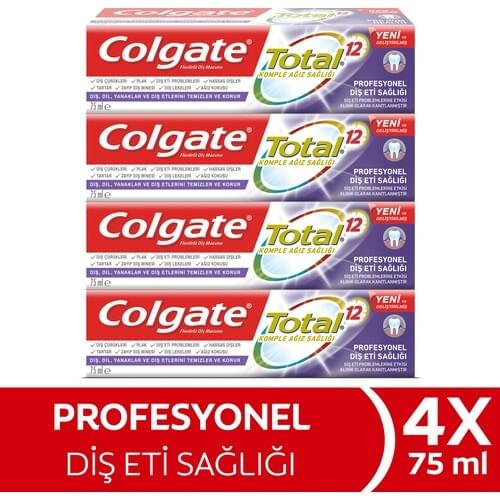 Colgate Total Professional Gum Health Toothpaste 75 ml x 4 PCs