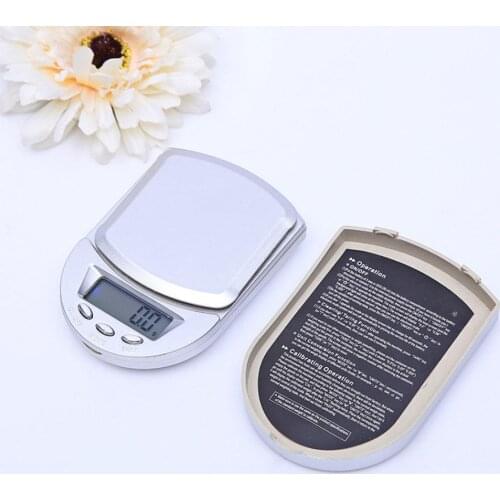 1000g x 0.1g Mini Electronic Digital Scales Metal Kitchen Scale Libra Bake Household Pocket Scales LPT4779 Balance Case