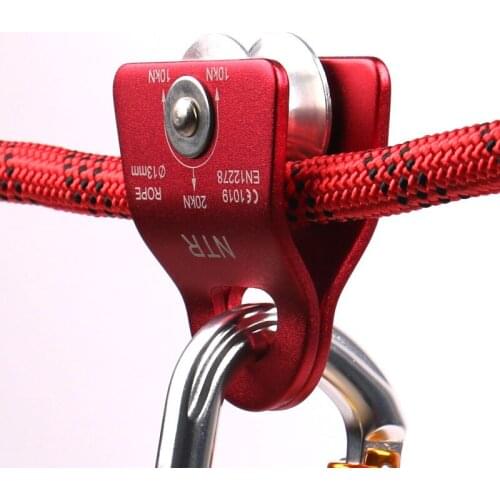 Aluminum Rescue Pulley CLIMBING Micro Prusik Minding Pulley 1/2" CE 20KN/4500lbs Pulley for Outdoor Rock Hauling System