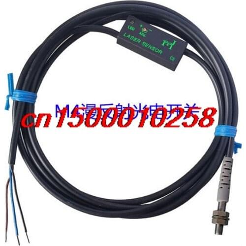 FREE SHIPPING FTD-04NO M4 diffuse reflection infrared photoelectric switch sensor DC24V distance 50MM