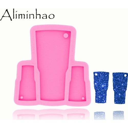 DY0457 Shiny Tumbler Mold Earrings and Necklace Handmade DIY Epoxy Silicone Molds Fashion Jewelry Resin Craft Mould