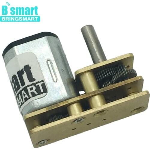 Bringsmart N20 3V 6V 12V Gear DCToy Motors With Reversed Gear Motor Reducer DIY Mini Parts Micro Metal Gear Mini Fan Car