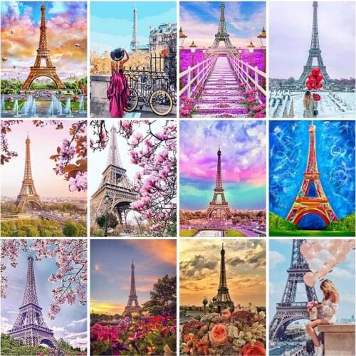DIY Tower 5D Diamond Painting Full Square/Round Drill Scenic Diamont Embroidery Cross Stitch Resin Home Decor Wall Art Gift