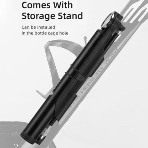 New Mini Bicycle High Voltage Electric Inflator Aluminium Alloy Pump American And French General Mouth Mountain Bike Inflator