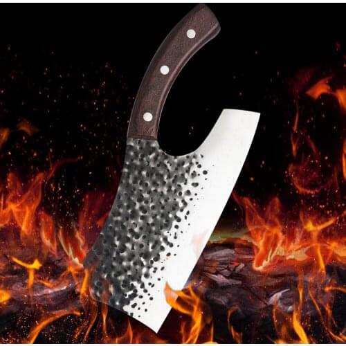 Handmade Forged Butcher Knife Master High Hardness Knives Chopping Slicing Chef Kitchen Knives Utility Cooking Kitchen Knife