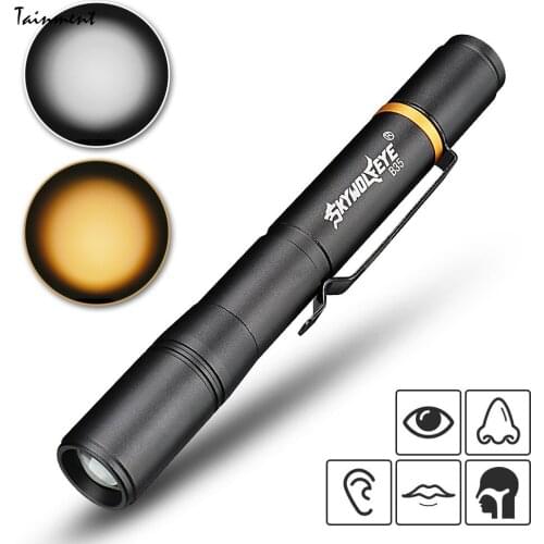 Multifunction Emergency Pen Light Medical Handy First Aid Pen Light Work Inspection Mini Flashlight LED Torch Tactical Penlight