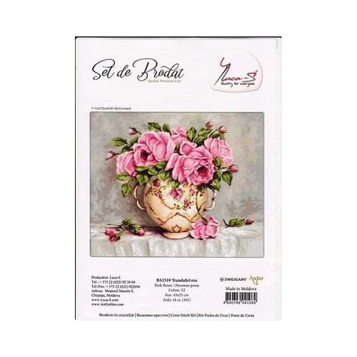 22/25ct Cross Stitch Kit Embroidery Homfun Craft Bears Cross Stich Painting Christmas Decorations For Home flowers