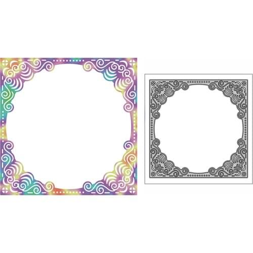 New Hollow Square Plate Craft Embossing Mold 2021 Metal Cutting Dies for DIY Decorative Scrapbooking Album Card Making No Stamps