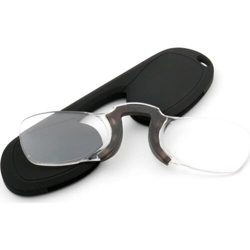 2021 New Pince Nez Clamp Nose Resting Pinching Reading Glasses Mini for Men Women White diopters +1.0 +1.5 +2.0 +2.5 +3.0