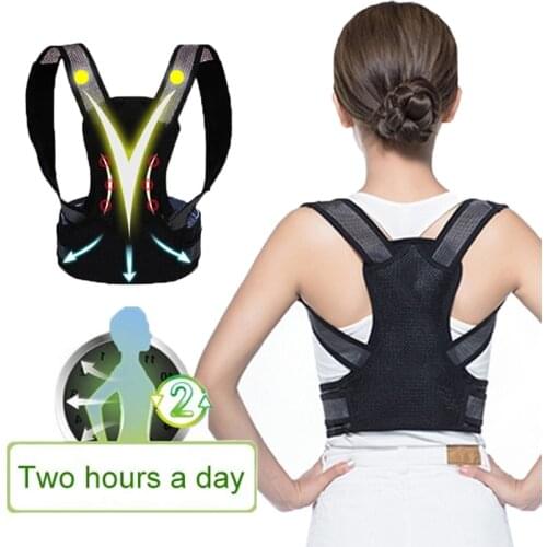 Adjustable Posture Corrector Back Support Belt Clavicle Spine Back Posture Correction Orthopedic Corset Prevents Slouching