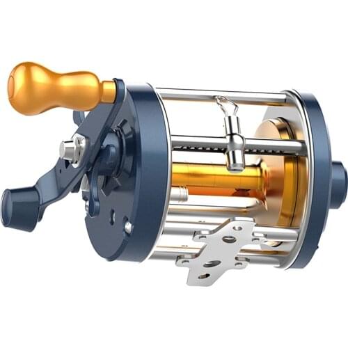 Fishing Sea Wheel Outdoor Metal Smooth High Hardness Gear Trolling Boat Drum Fishing Vessel Left Handed Ice Fishing Reel