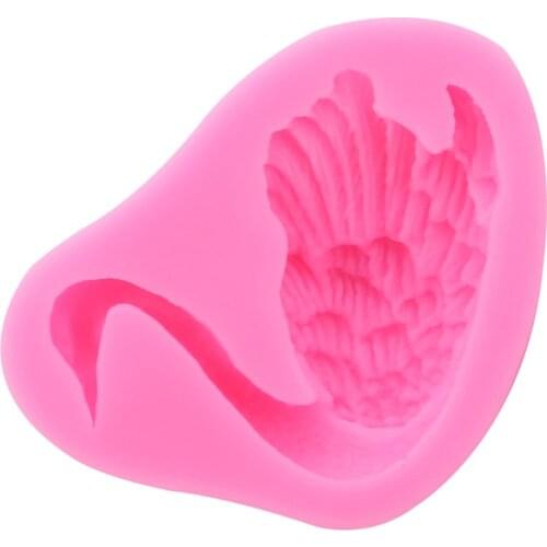 DIY Pink 3D Swan Form Fondant Cake Silicone Mold Baking Tools Kitchen Pastry Party Wedding Birthday Cake Decorating Tools