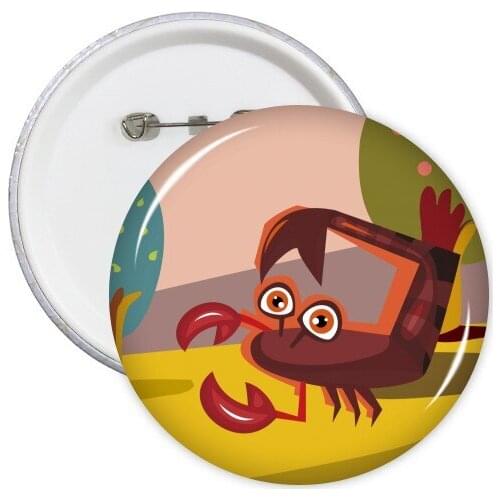 Scorpio Zodiac Constellation Cloth Backpack Decorate Badges Kawaii Cartoon Sticker Clothing Patche Kid Gift Decorative Brooches